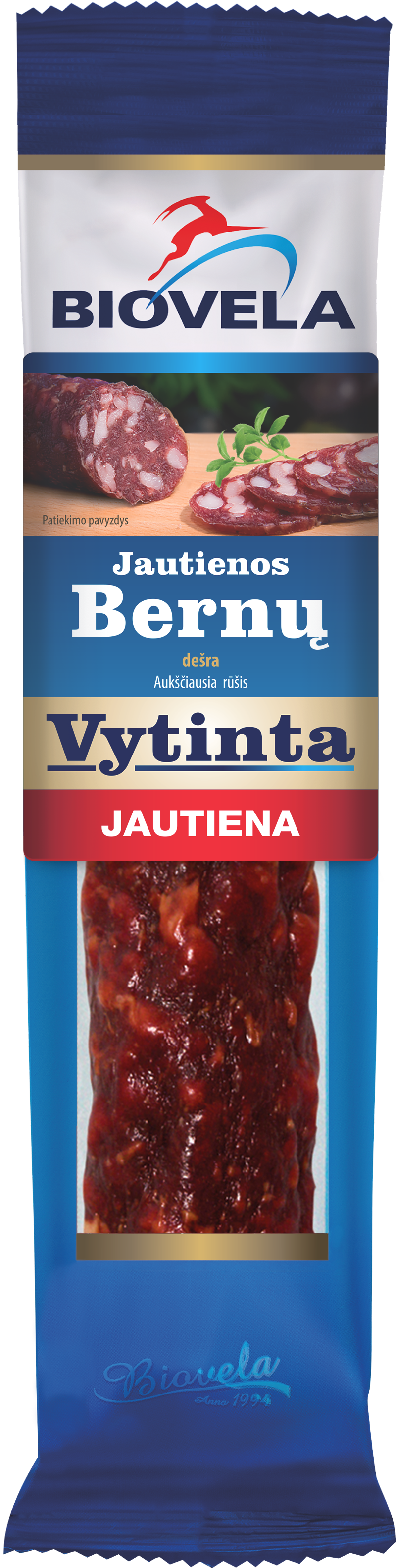 Dried beef sausage Bernų, extra class, 200g