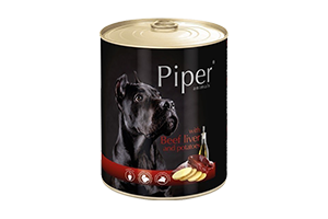 Suaugusių šunų ėdalas su jaučių kepenėlėmis ir bulvėmis 800g