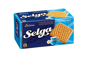 Sutirštinto pieno skonio sausainiai SELGA, 180g