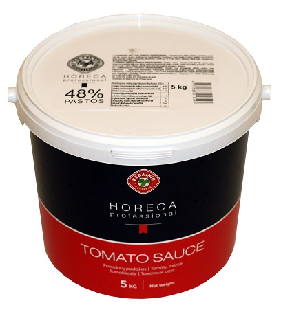 Tomato sauce KĖDAINIŲ horeca professional 48% bucket 5kg