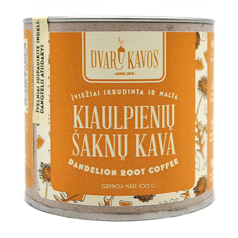 Kiaulpienių šaknų kava, skrudinta šviežiai ir švelniai