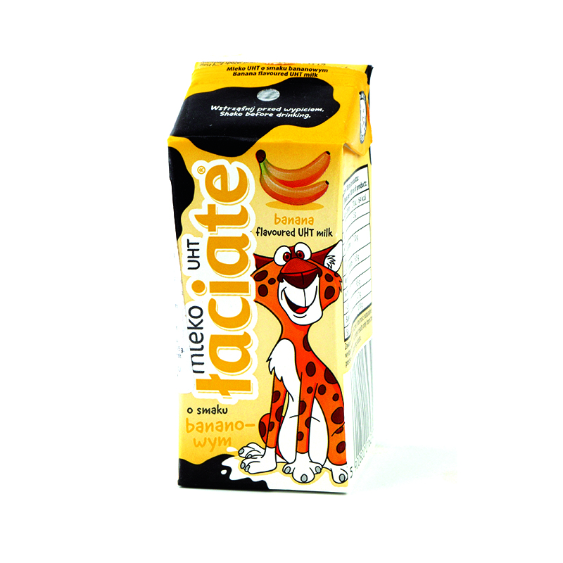Banana flavored milk drink LACIATE, 1,5%, UHT, 200 ml (M)