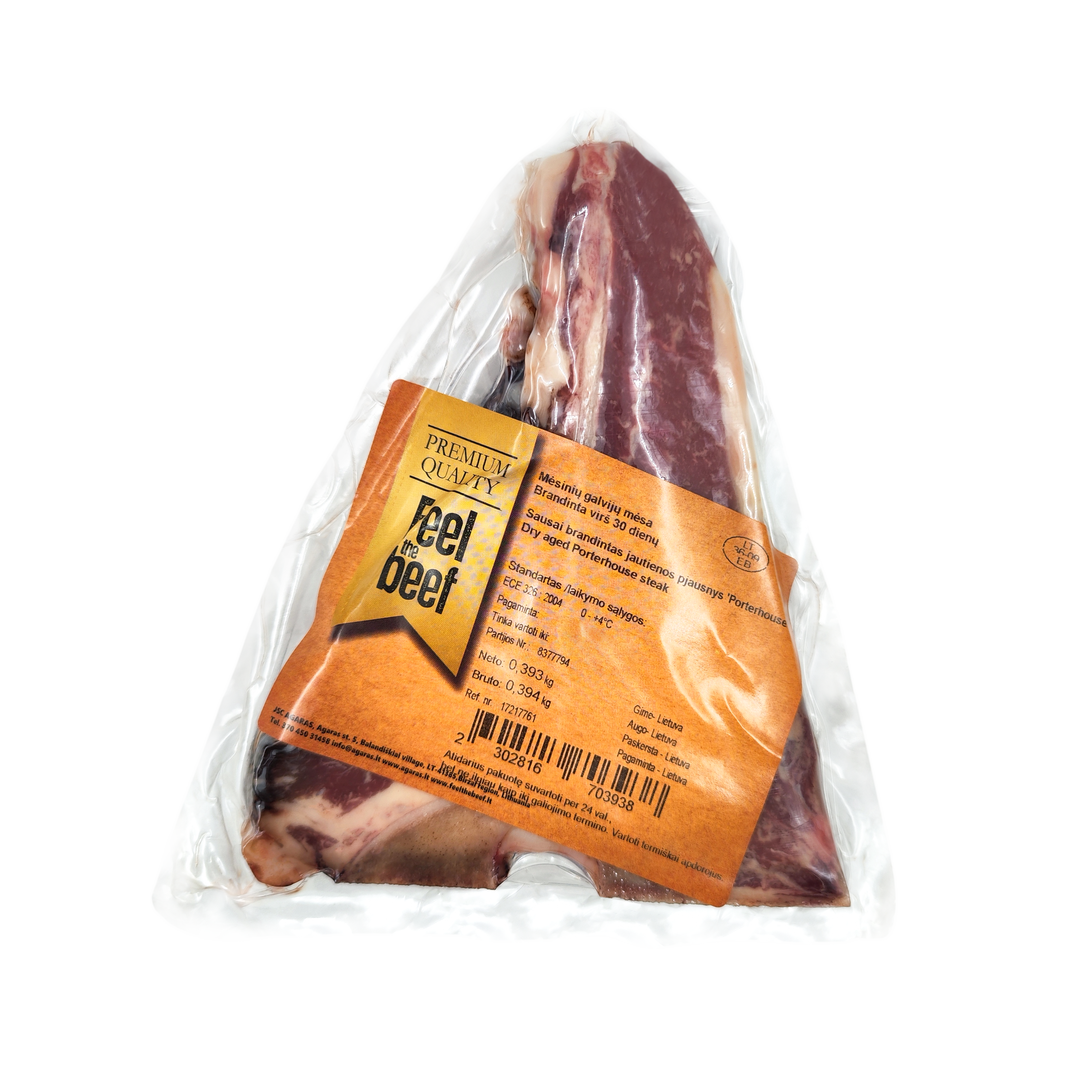 Dry matured beef steak Porterhouse, ~500 g
