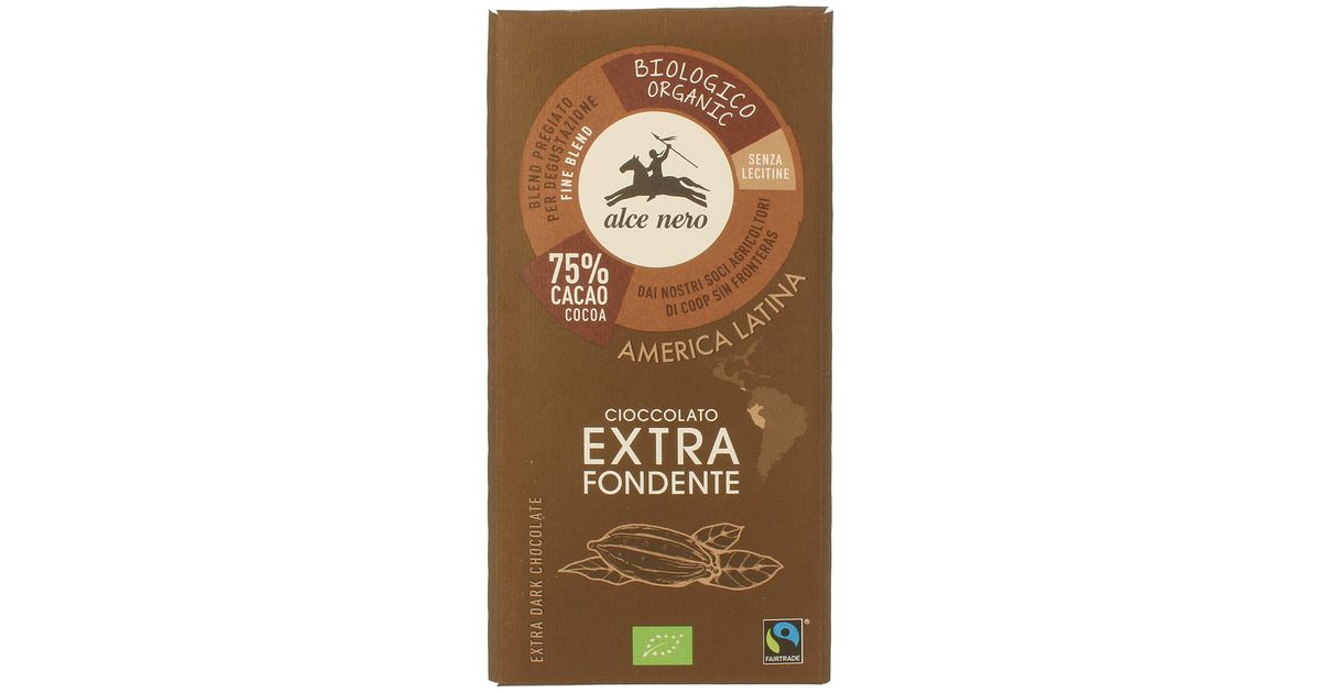 Organic 75% dark chocolate