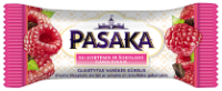 Varškės sūrelis PASAKA, glaistytas, su avietėmis ir šokolado gabaliukais, 23%, 45 g