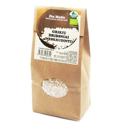 Raw buckwheat flakes