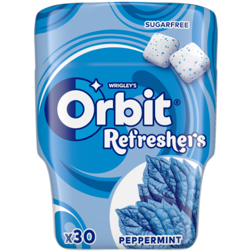 Kramtomoji guma ORBIT Refreshers Peppermint, 67g