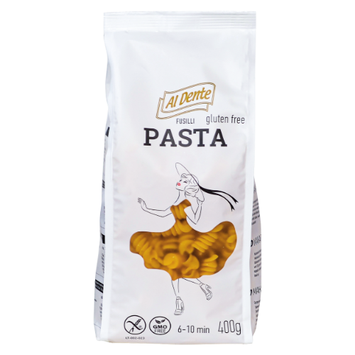 Pasta fusilli AL DENTE, gluten free, 400g