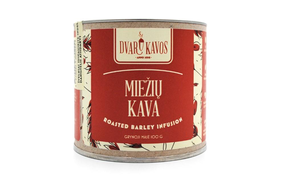Miežių kava, Šviežiai skrudinta ir malta, 100g