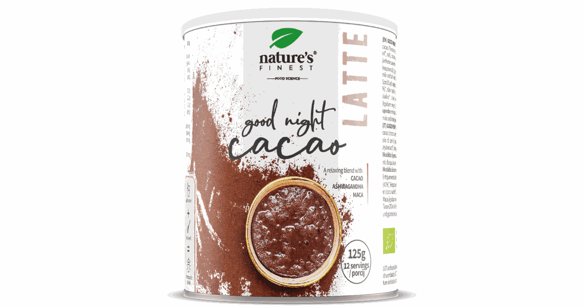 Organic drink powder 'Good Night Latte'