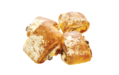 Bandelės su varške ir razinomis 200g