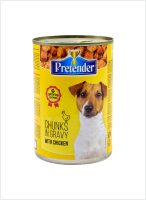 Suaugusių šunų ėdalas su vištiena padaže PRETENDER, 415g