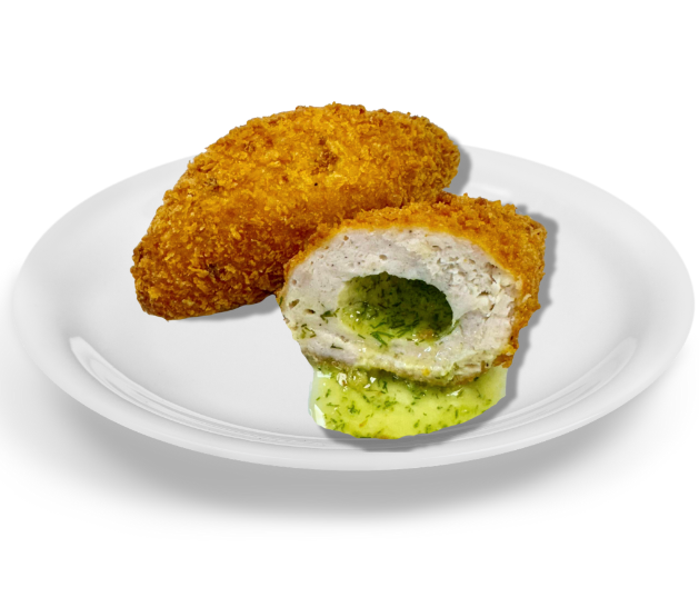 Frozen Kiev cutlet with butter, from chopped chicken, 160g x 30 pcs.