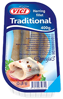 Tradicinė silkių filė VIČI aliejuje, 400 g