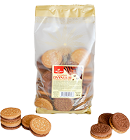 Sausainiai su šokolado skonio pertepimu DVYNUKAI, 500 g