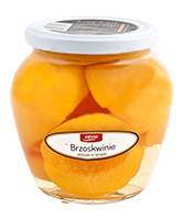 Peach halves in light syrup VERA, 560 g