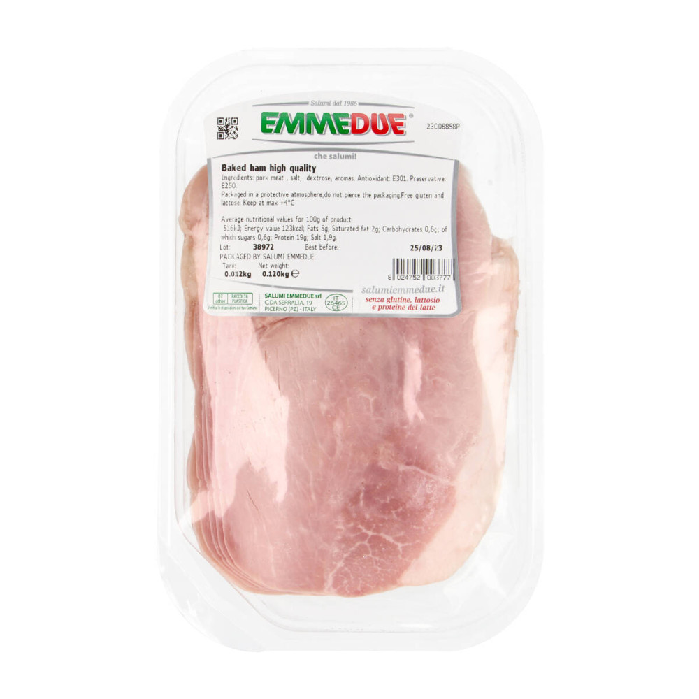 Cooked ham PROSCIUTTO COTTO, slices