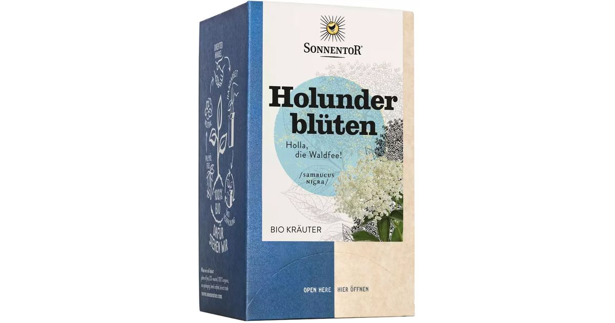 Organic black elderflower tea