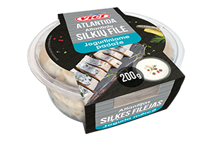 Silkių filė gabaliukai jogurtiniame padaže VIČI 200g