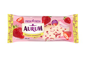 Raudonųjų serbentų ledai su braškių įdaru AURUM 100ml