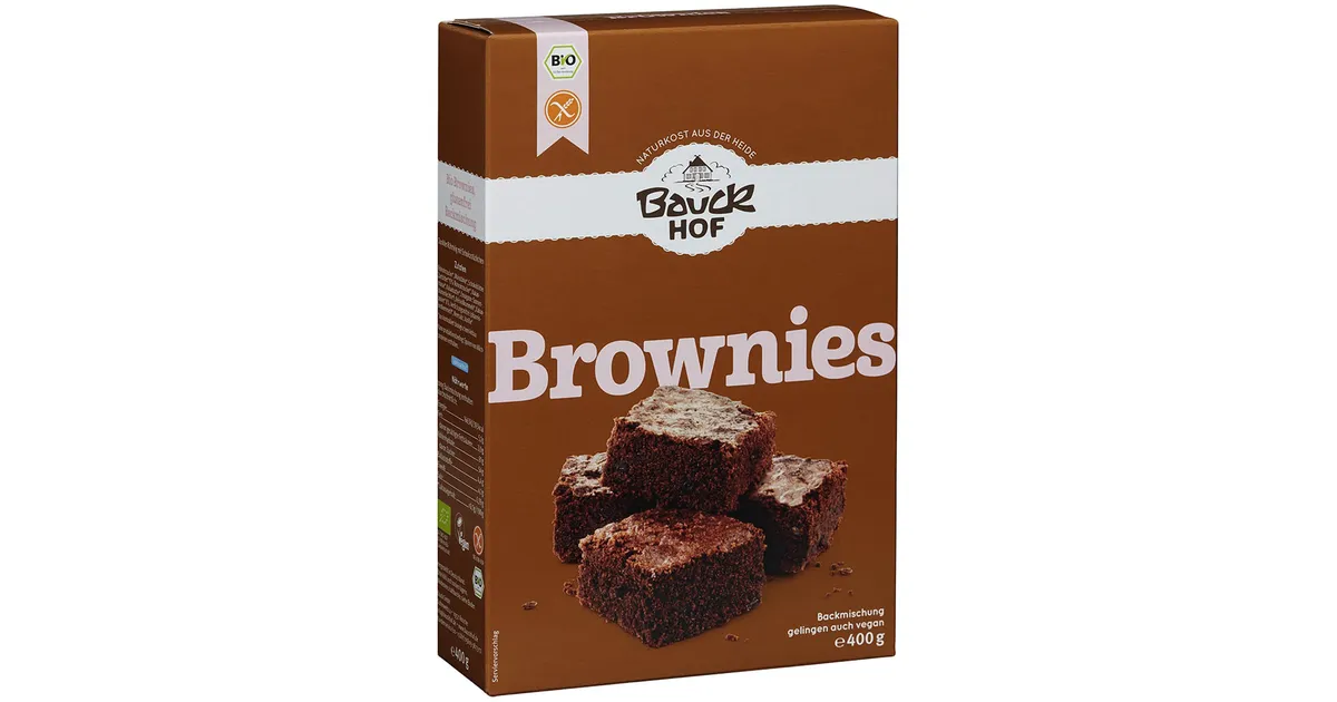 Brownie mix for cake with chocolate chips, organic