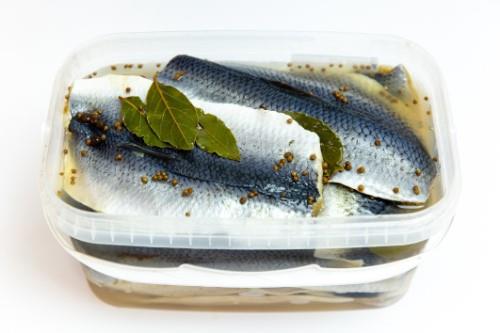 Herring, fillet, marinated, with skin, ~4kg