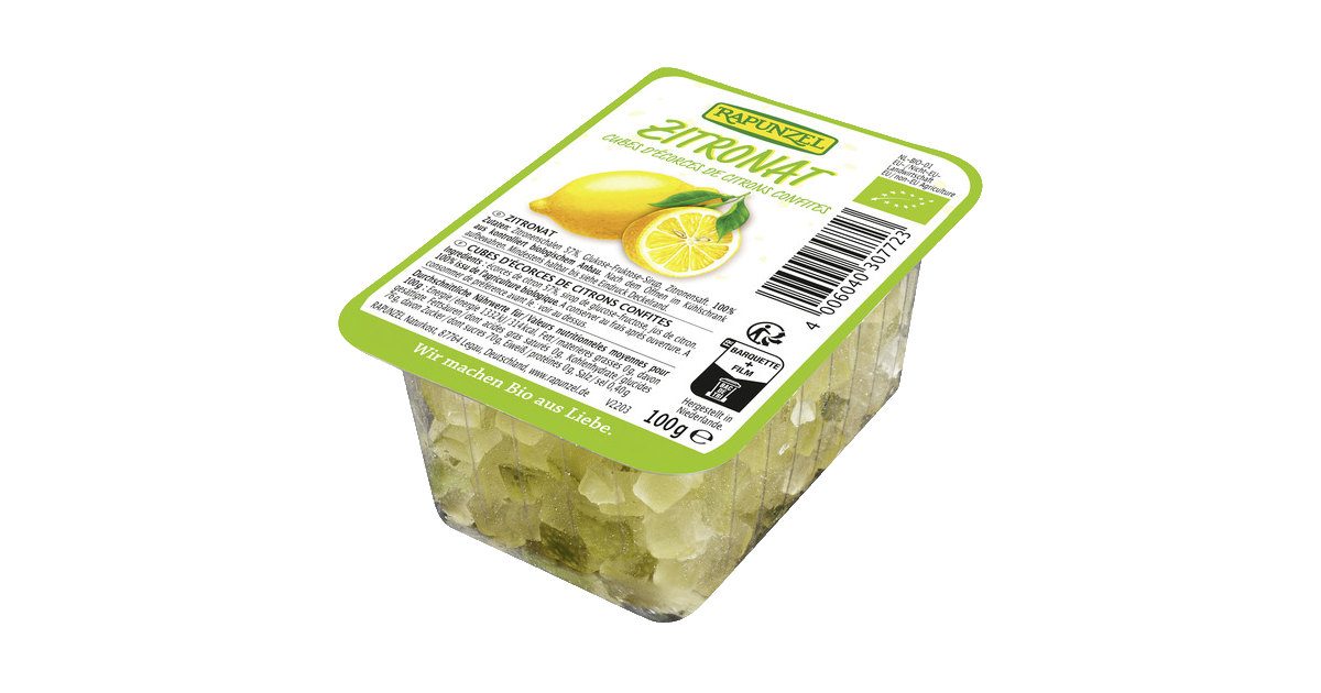 Citrinų cukatos, ekologiškos