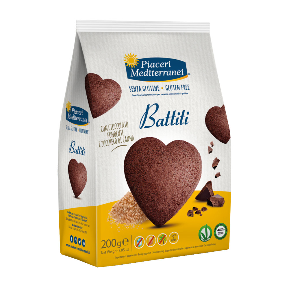 Sausainiai su šokoladu BATTITI, be glitimo