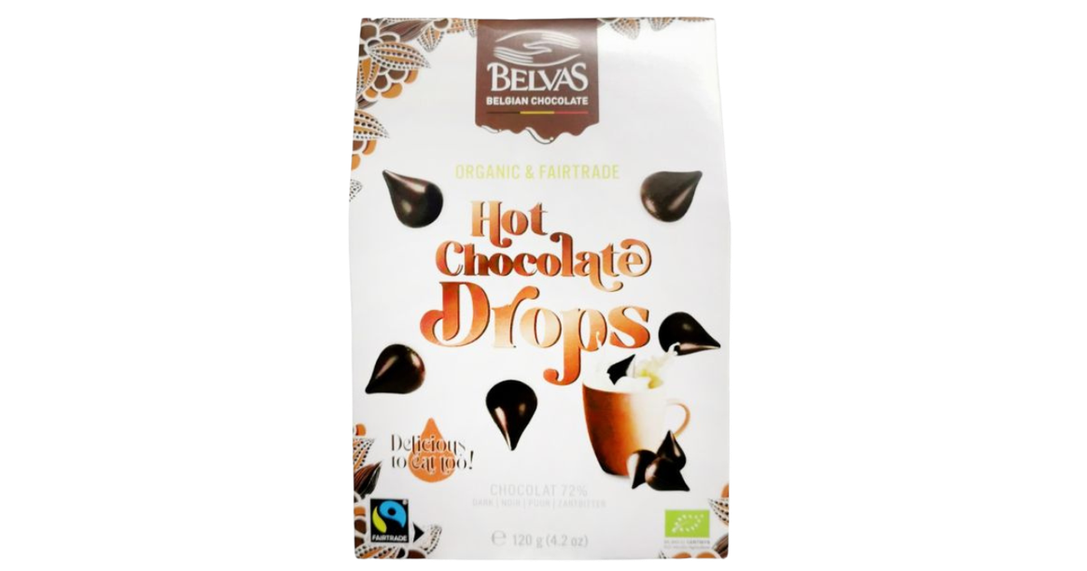 Karšto šokolado lašeliai, ekologiški