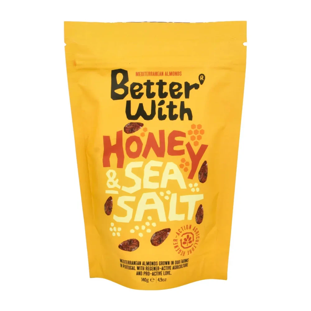 Migdolai su medumi ir jūros druska HONEY AND SEA SALT