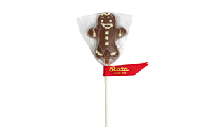 Pieninio šokolado figūra ant pagaliuko MEDUOLINIS BERNIUKAS 20g