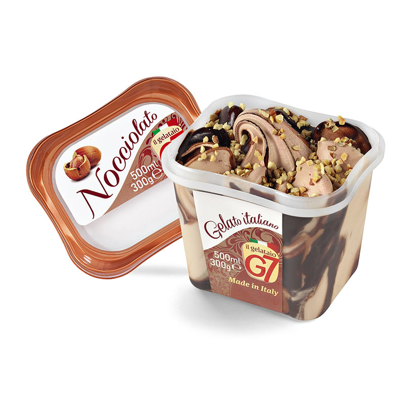 Italian icecrem G7 Nocciolato, 500 ml