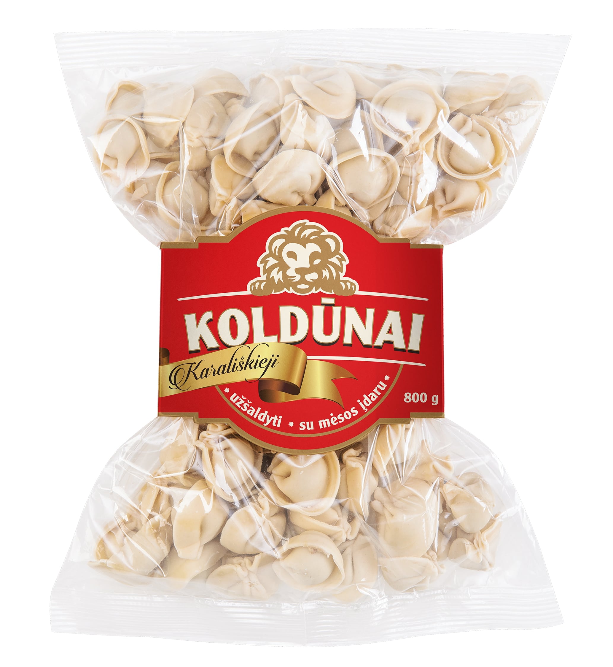 Frozen dumplings with meat stuffing KARALISKIEJI, 800 g