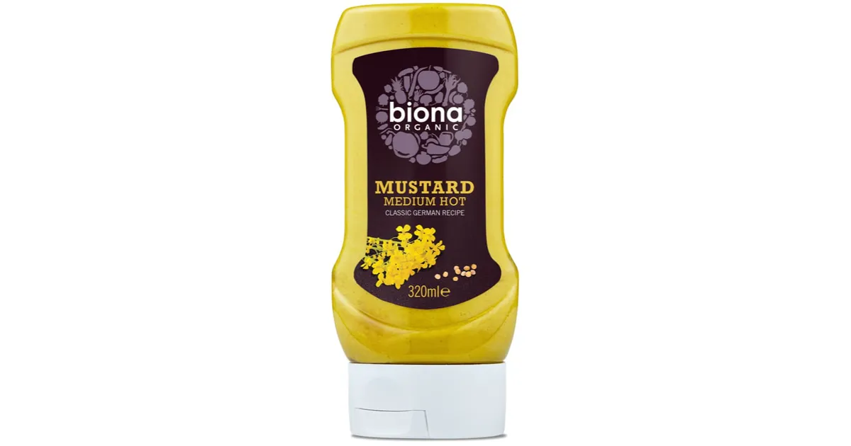 Mustard, medium spiciness, organic