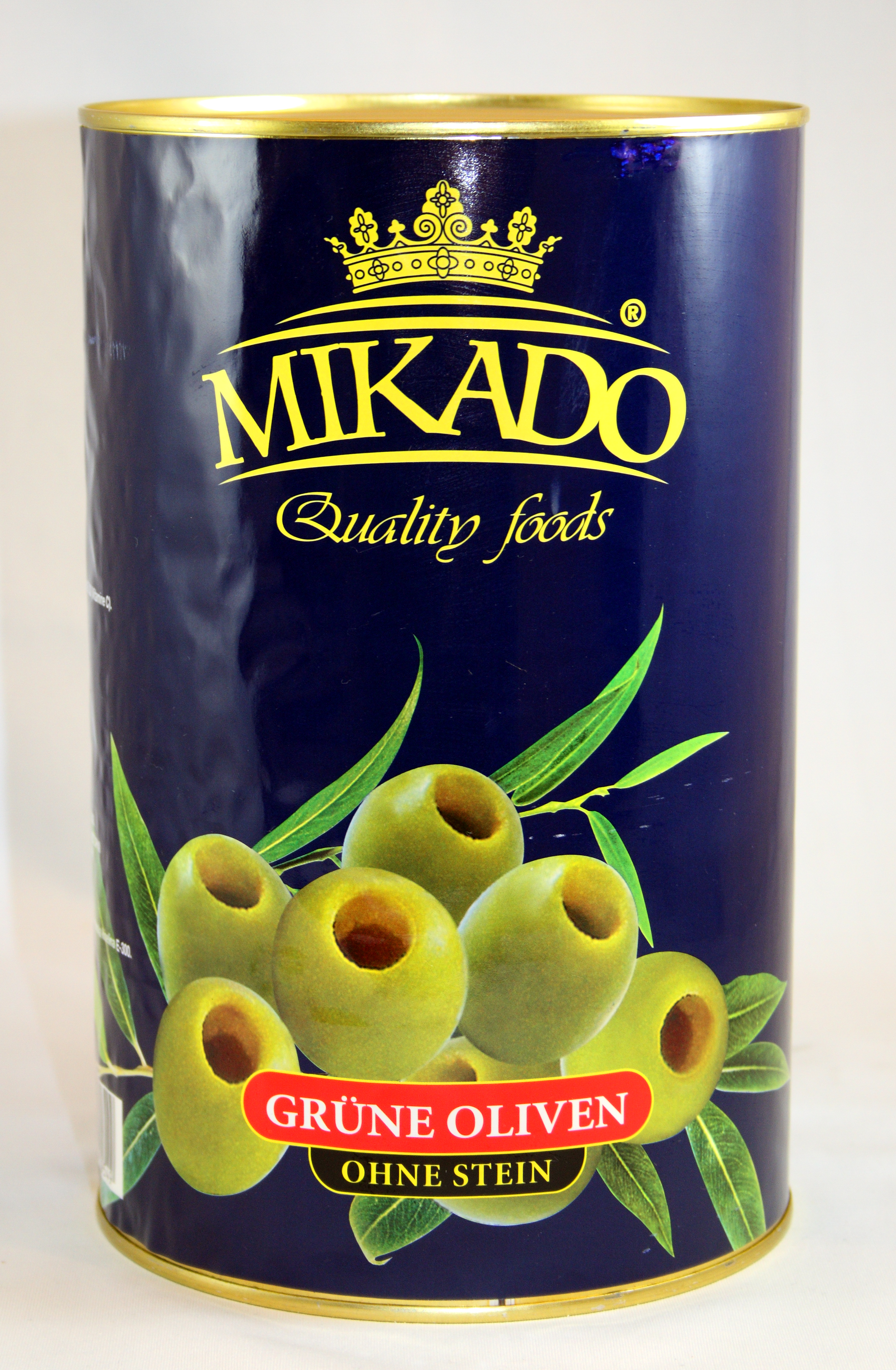 Olives MIKADO, green, pitted, 4.1 kg/ 2 kg