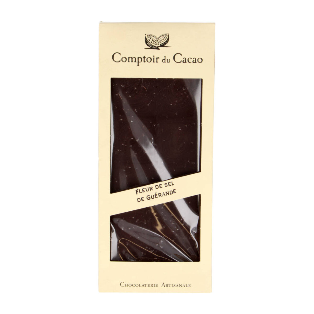 Dark chocolate with sea salt FLEUR DE SEL DE GUERANDE 72 %