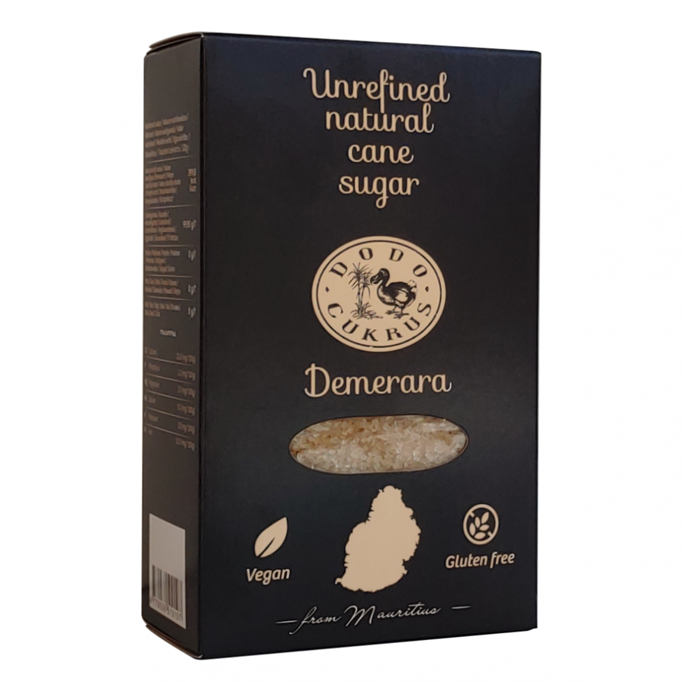 Unrefined cane sugar DODO Demerara, 500 g