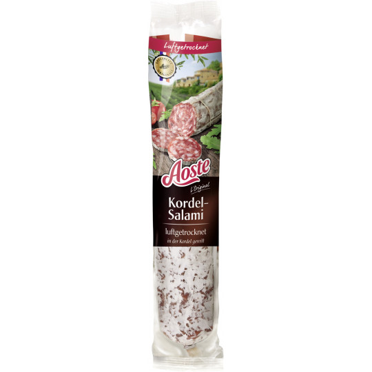 Dried pork sausage AOSTE Kordel-Salami , 250g
