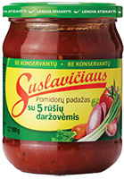 SUSLAVIČIAUS tomato sauce with vegetables, 500 g