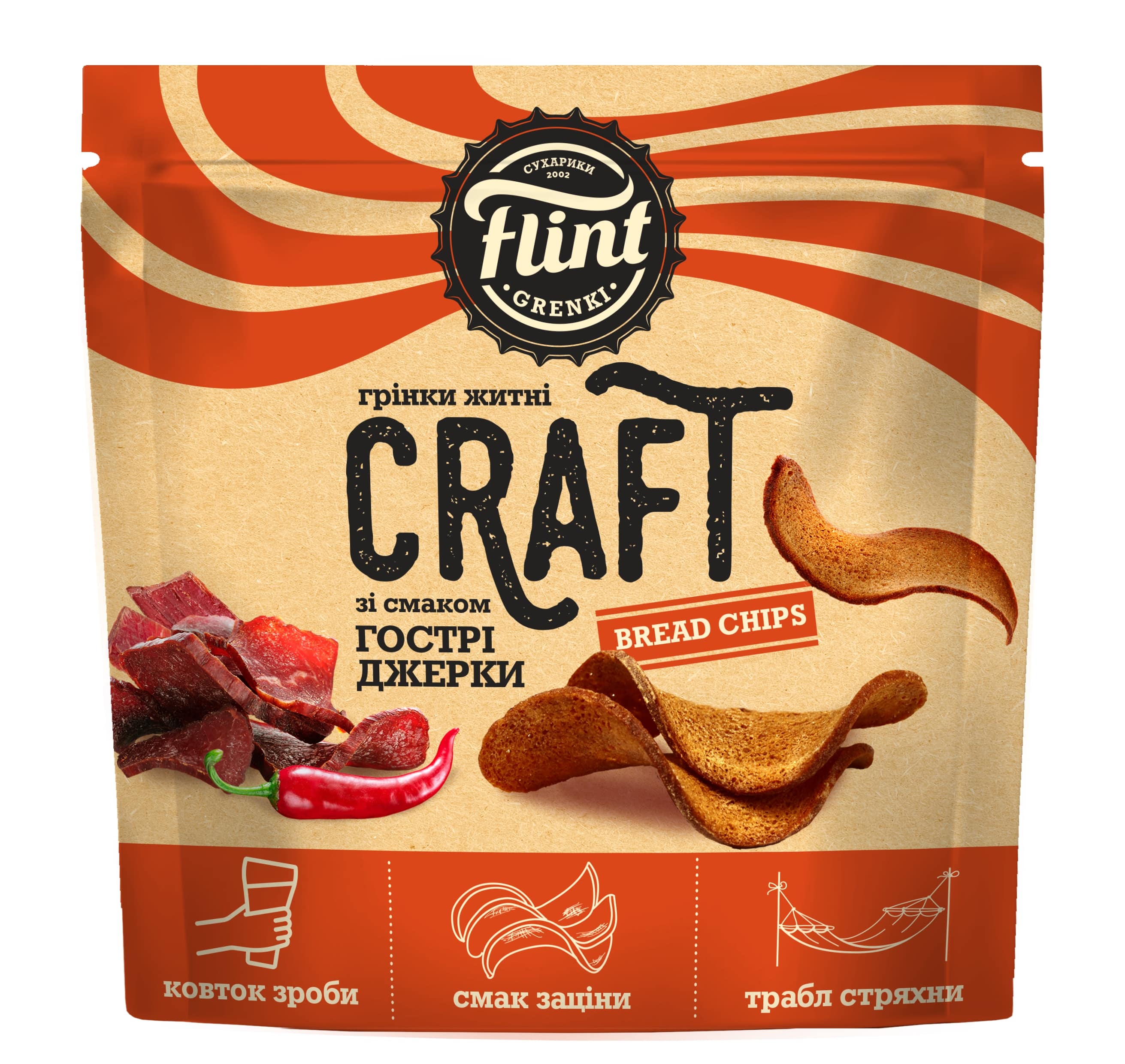 Breadcrumbs FLINT, Craft, spicy taste, 90 g