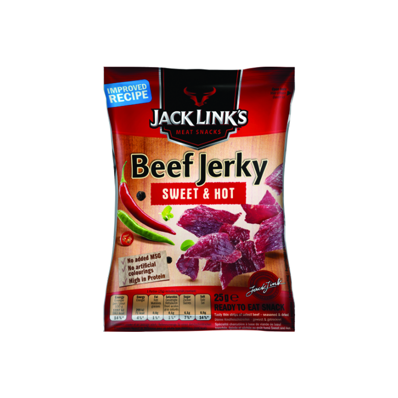 Beef Jerky  JACK LINK'S Sweet & Hot, 25 g