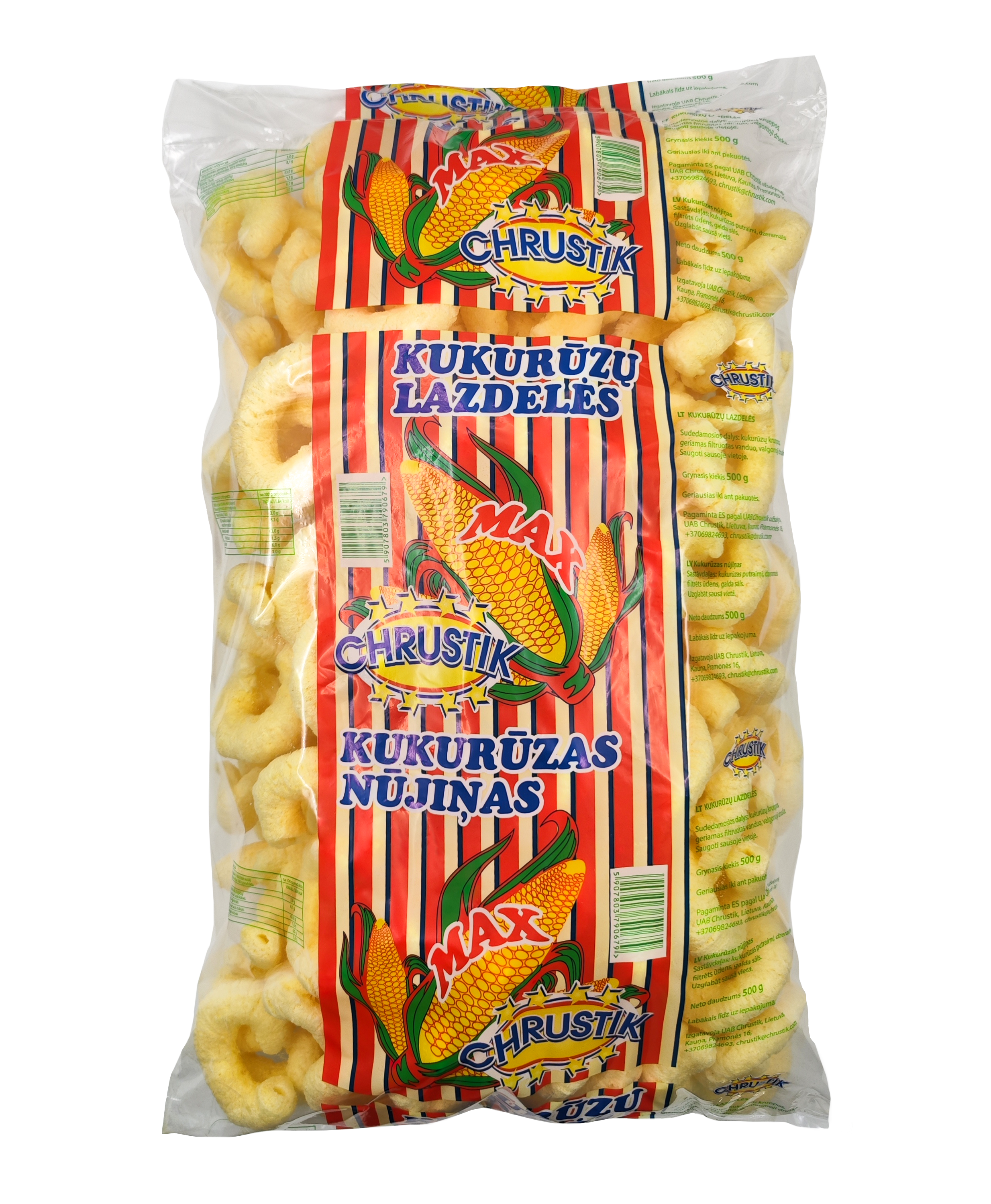 Corn sticks CHRUSTIK, Max, 500 g