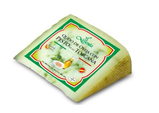 Hard sheep cheese LA LEYENDA, with pesto, 5 months, 150 g