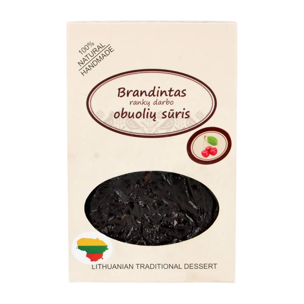 Obuolių sūris su vyšniomis VYŠNIA, dėžutėje