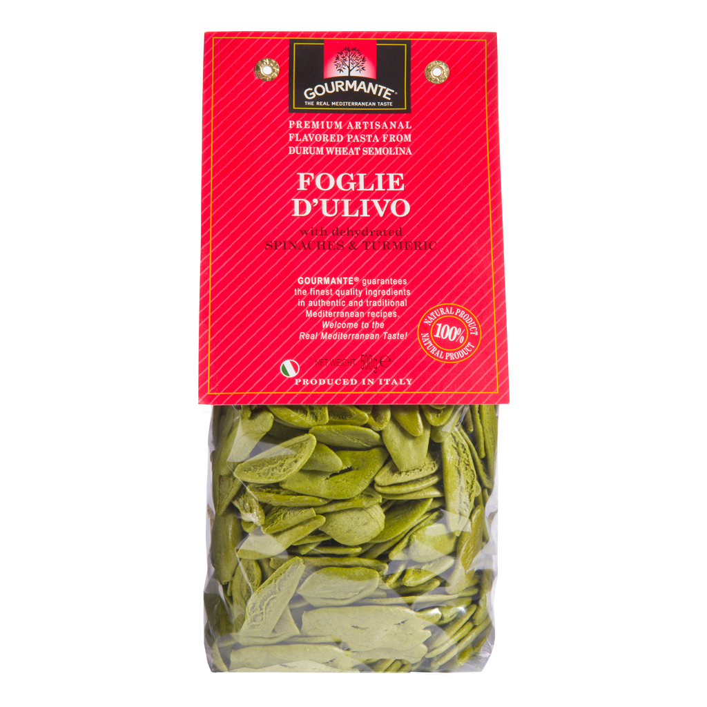 Kietagrūdžai makaronai GOURMANTE, Foglie d'Ulivo, 500g