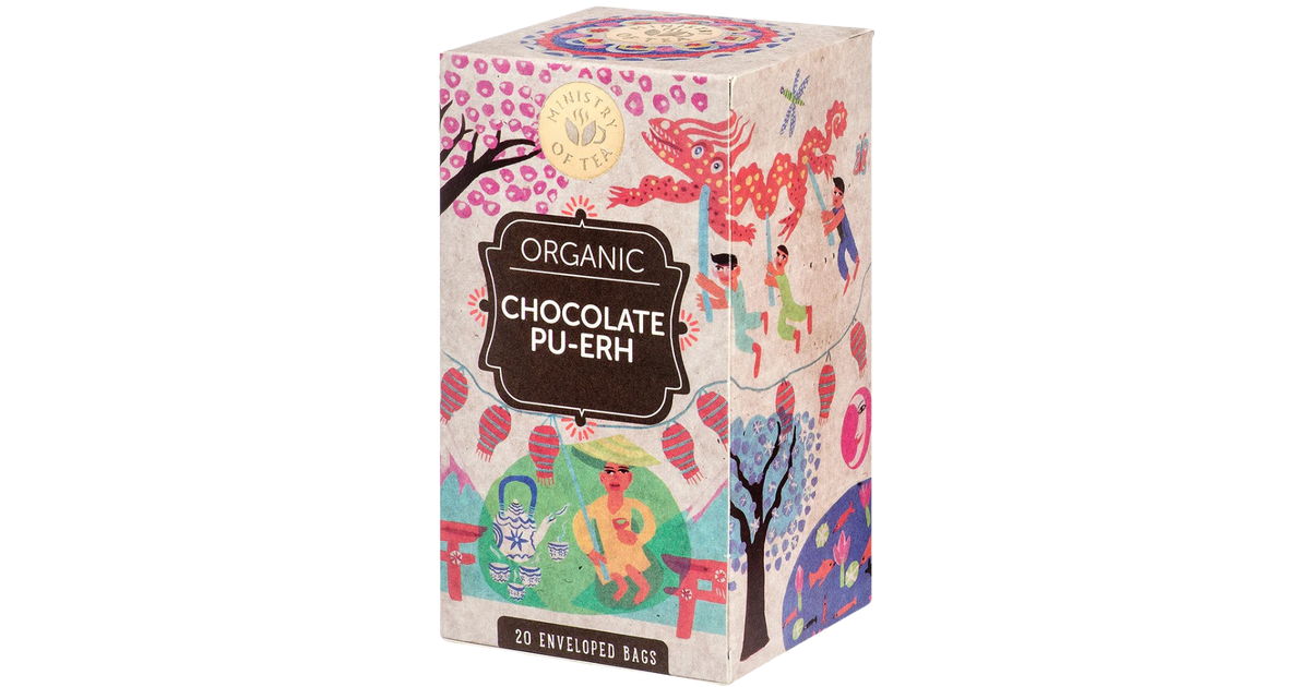 Organic Pu Erh black tea with chocolate flavor