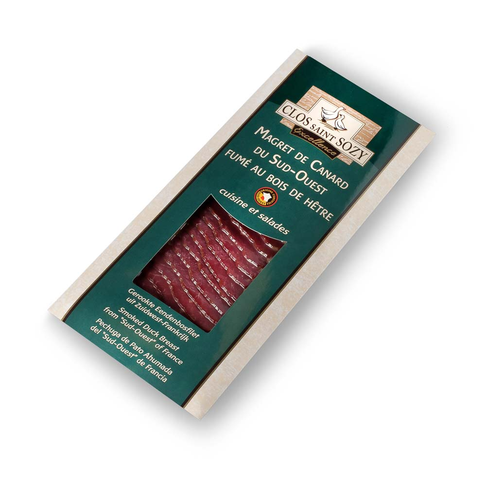 Rūkyta anties krūtinėlė CLOS SAINT SOZY, pjaustyta