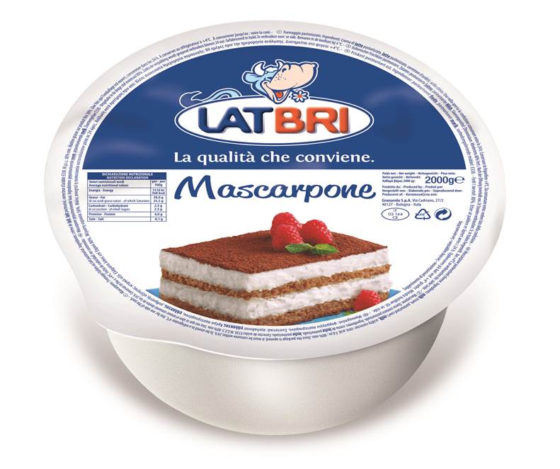 Cheese  LAT BRI Mascarpone, 82%, RSM, 2 kg