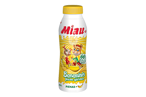 Bananinis pieno gėrimas MIAU, 2,3 % rieb., 450 ml
