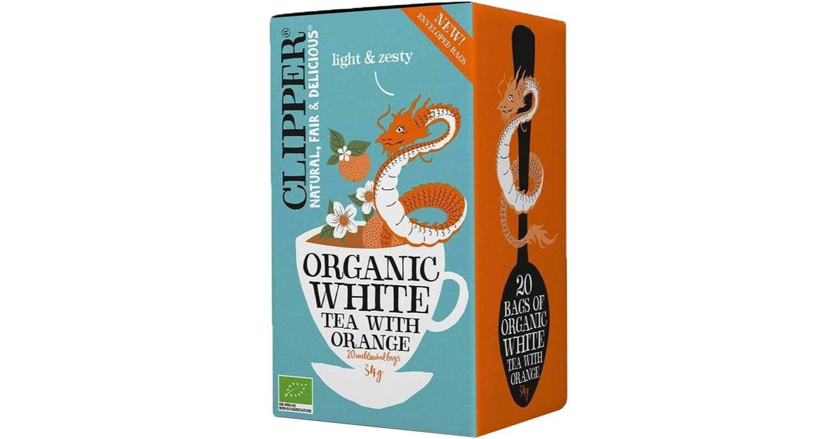 White tea with oranges, organic